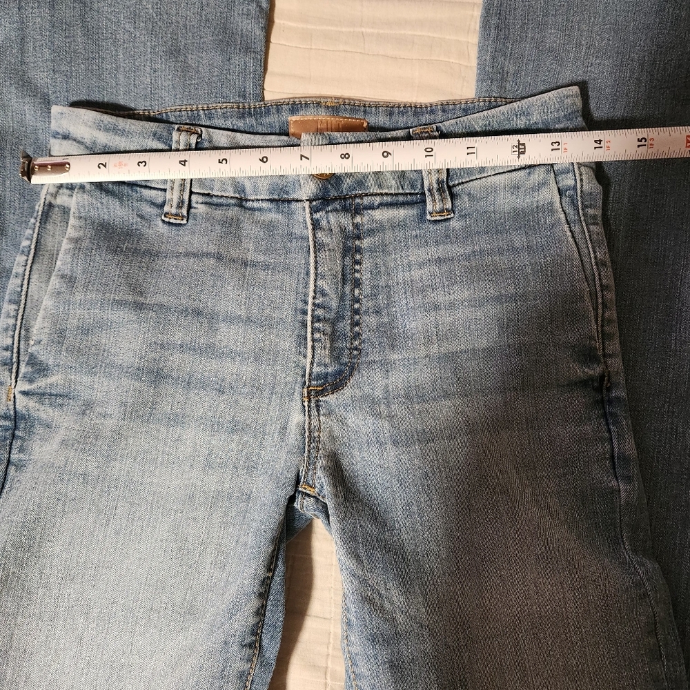 Kut From The Kloth Natalie  Jeans Womens Sz 00 Flare Mid Rise Stretch Light Wash - Picture 5 of 12
